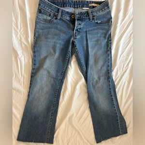 Levi Strauss capri cut wide leg jeans